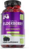 Cure24 60-Count Sambucus Elderberry Gummies w/ Zinc and Vitamin C $6