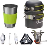 Odoland Camping Cookware Kit 9-Pieces $18.89