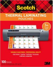 100-Pack Scotch Thermal Laminating Pouches 8.9 x 11.4-in $15.98