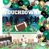Vansolinne 80PCS Football Party Decorations Kit $17.47