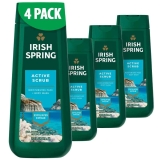 4Pk Irish Spring Mens Active Scrub Exfoliating Body Wash 20oz $12.96
