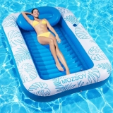 MOZSOY Inflatable Pool Floats Tanning Pool Lounger Float $22.99