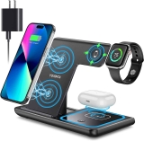 Yoxinta 3-in-1 Wireless Charging Station for iPhone, iWatch & AirPods $23.89