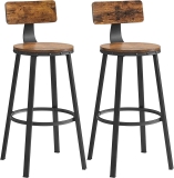VASAGLE Bar Stools Set of 2 Tall Bar Stools $84.99