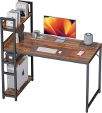 CubiCubi Computer Desk 47-in w/Storage Shelves Study Writing Table $89.99