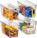 4-Pack ClearSpace Plastic Storage Bins w/ Lids $31.99