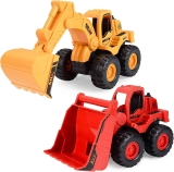 Beestech Construction Excavator Toy and Construction Loader $10.88