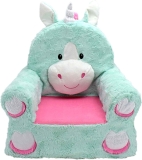 Animal Adventure Sweet Seats Teal Unicorn Childrens Plush Chair $32.95