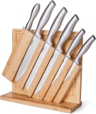 EatNeat Kitchen Knife Block Set 8 Piece Stainless Steel $19.99