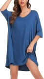 Marvmys Womens Sleepwear Cotton Sleep Shirts $4.99
