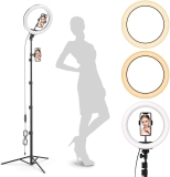 GearLight 10-inch LED Selfie Ring Light w/Tripod Stand $14.07