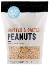 Amazon Brand Happy Belly Roasted and Salted Peanuts 44oz $6.00