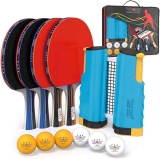 Nibiru Sport 4 Player Ping Pong Paddles Set $34.99