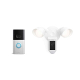 Ring Video Doorbell 4 with Ring Floodlight Cam Wired Plus $319.98