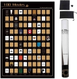 100 Top Movies of All Time Scratch Off Poster $12