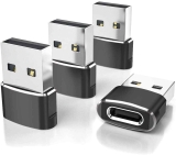 Elebase USB-C Female to USB-A Male Adapter 4-Pack $4.49