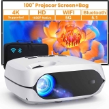 1080p HD 5G WiFi Bluetooth Portable Projector $75
