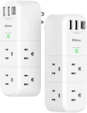 2-Pack Mifaso 1800J 6-Outlet Surge Protector w/3 USB Ports $14.49