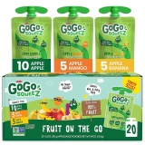 20-Pack GoGo SqueeZ Fruit On the Go Variety Pack 3.2Oz $9.24