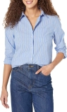 Amazon Essentials Women’s Long-Sleeve Button-Down Poplin Shirt $17.40