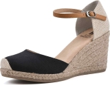 White Mountain Women’s Mamba Espadrille Wedge Sandal  $13.80