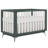 Sweetpea Baby Ultra Modern 4-in-1 Convertible Crib (58.5″ x 30″ x 47″)  $137.98