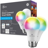 2-Count GE CYNC Smart LED Light Bulbs, Color Changing Lights $14.00