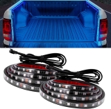 2-Piece Waterproof 12V LED RGB 60″ Bed Strip Truck Lights  $10.39