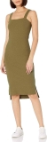 The Drop Womens Amelia Square-Neck Strappy Bodycon Midi Tank Dress $6.08