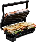 Ovente Electric Panini Press Grill w/Non-Stick Double Flat Cooking Plate $19.99