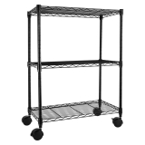 Simple Deluxe Heavy Duty 3-Shelf Shelving with Wheels  $27.93