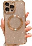 MGQILING Compatible w/iPhone 14 Pro Max Magnetic Glitter Case $8.99