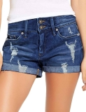 luvamia Women’s Ripped Denim Jean Shorts $9.44