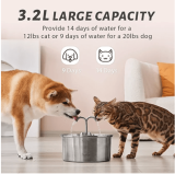 EOX Cat Water Fountain Stainless Steel $23.99